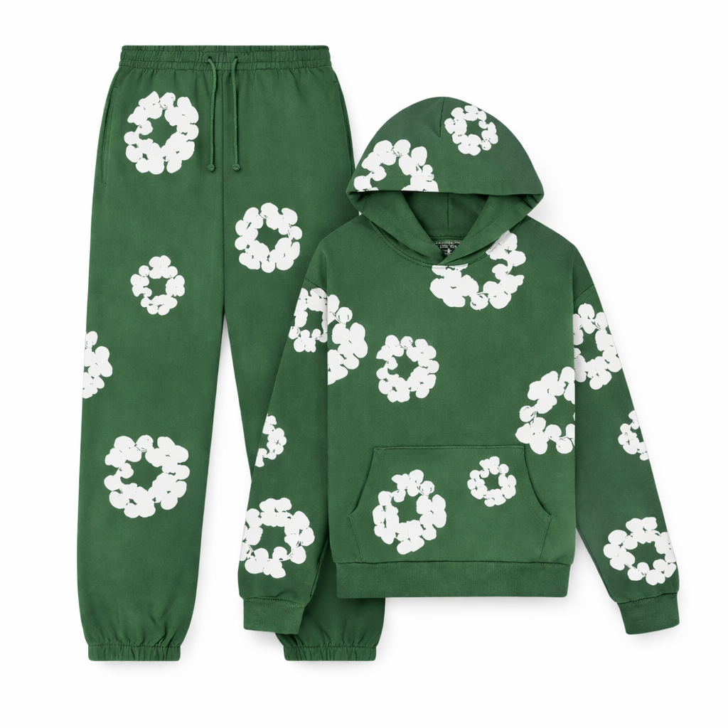Green Floral Set