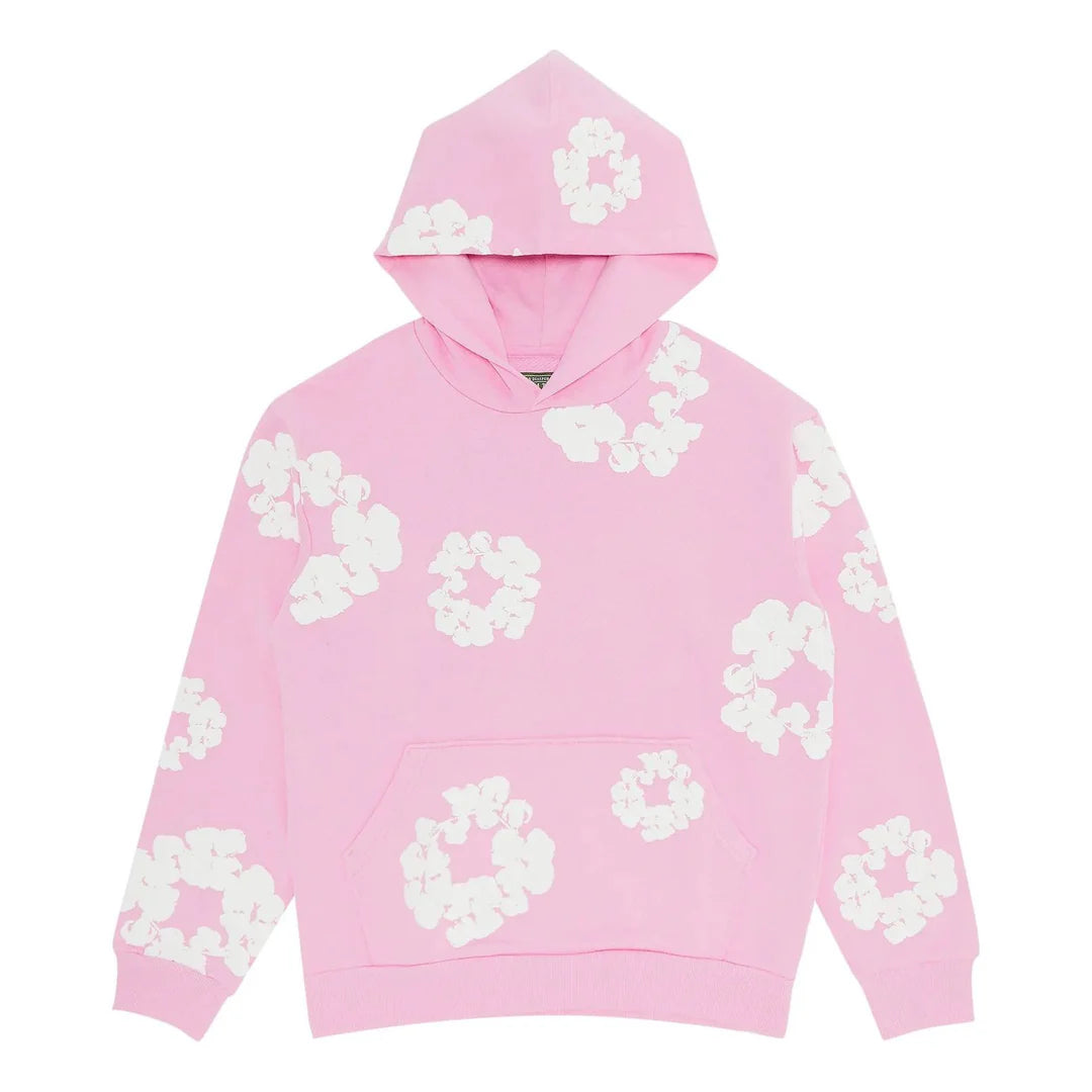 Floral Hoodie Pink