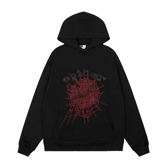 Sp5der OG Rhinestone Hoodie ‘Black’