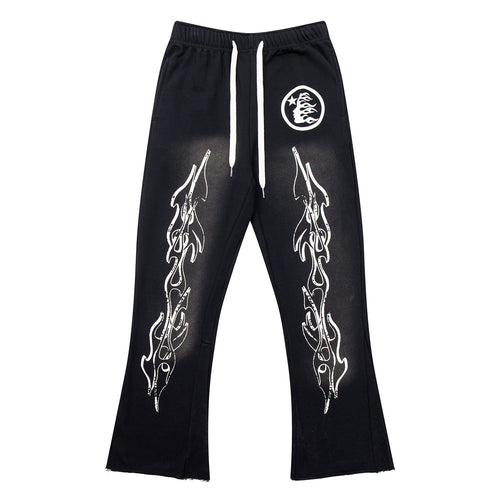 Black Flame Sweatpants