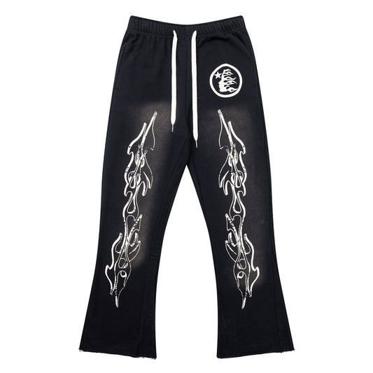 Black Flame Sweatpants