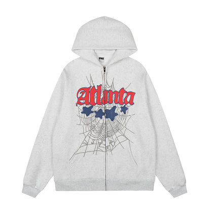 Sp5der Atlanta Hoodie Zip-Up Hoodie