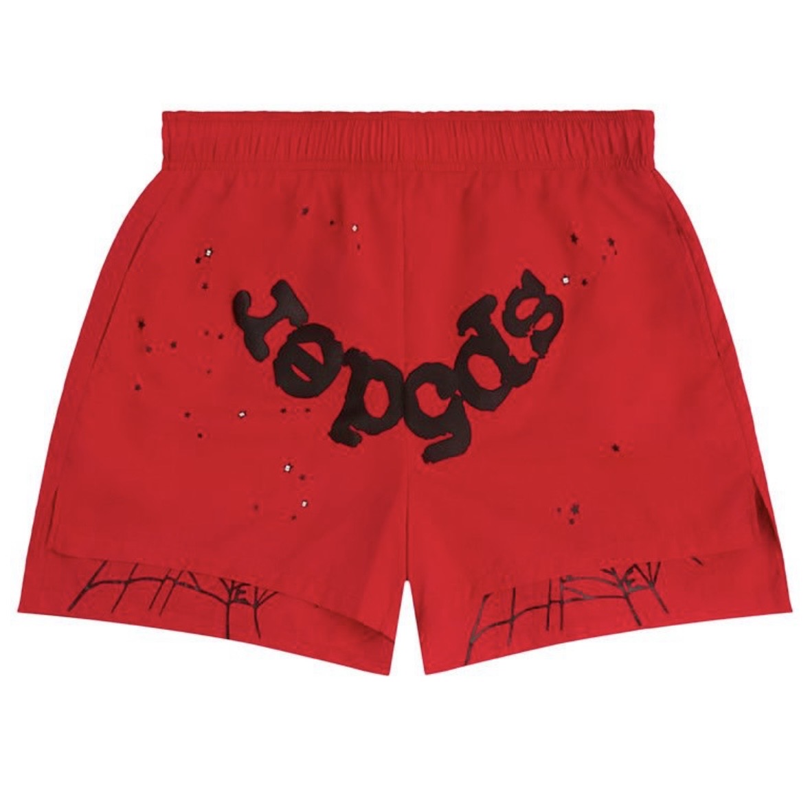 Sp5der Athletic Shorts Red