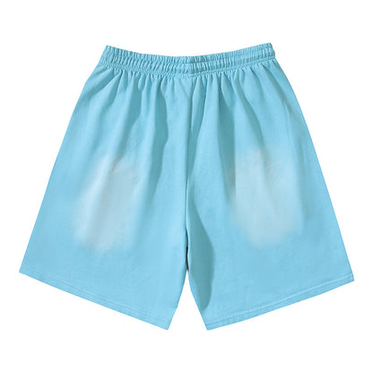 Hellstar Flame Shorts Blue
