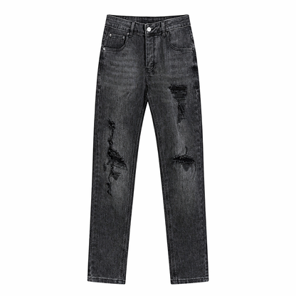 Noir Distressed Jeans