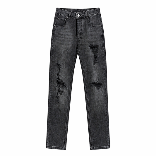 Noir Distressed Jeans