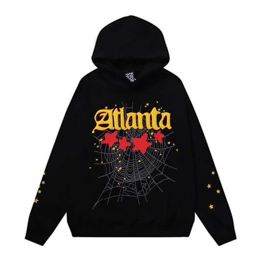 Sp5der Atlanta Star Print Hoodie