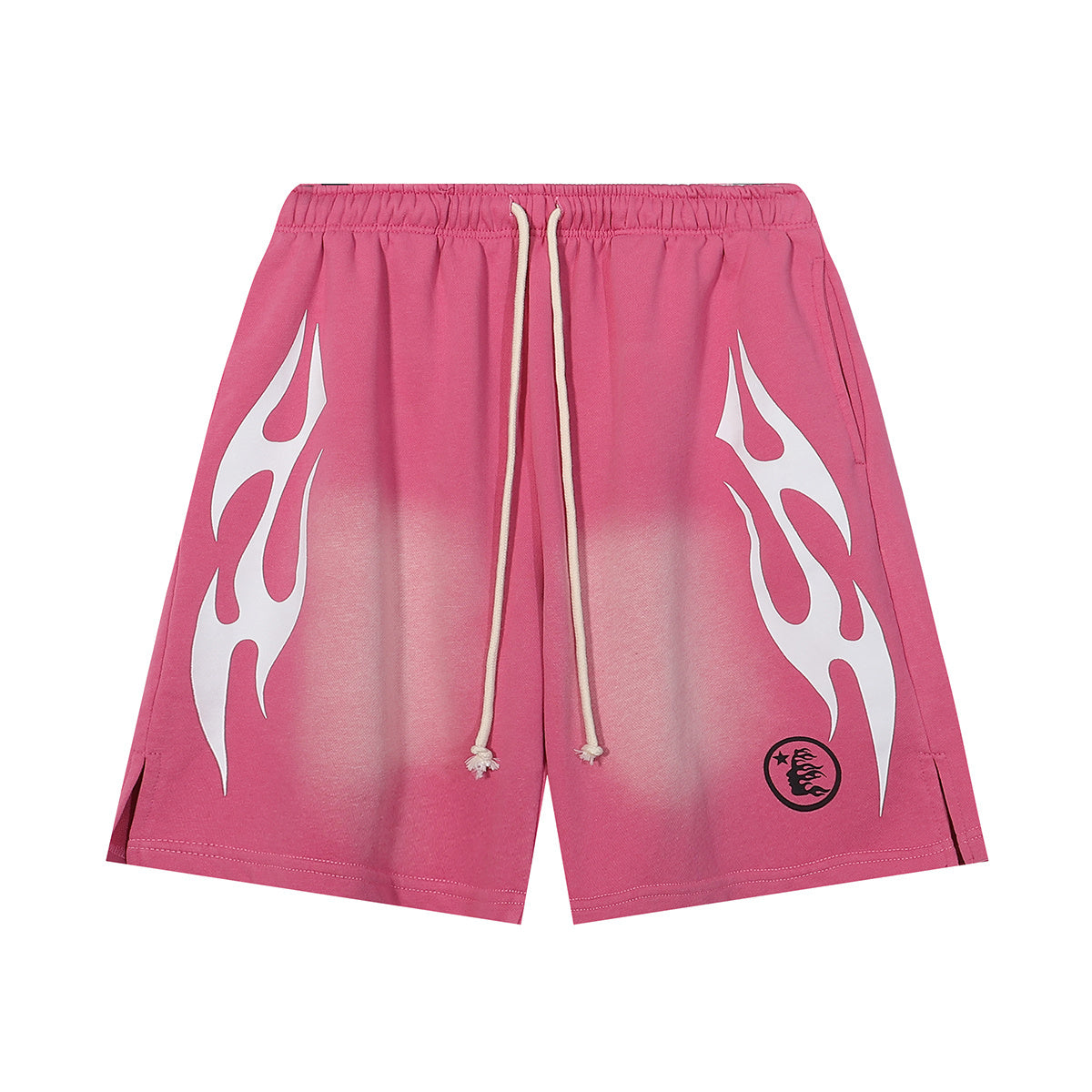 Hellstar Flame Shorts Pink