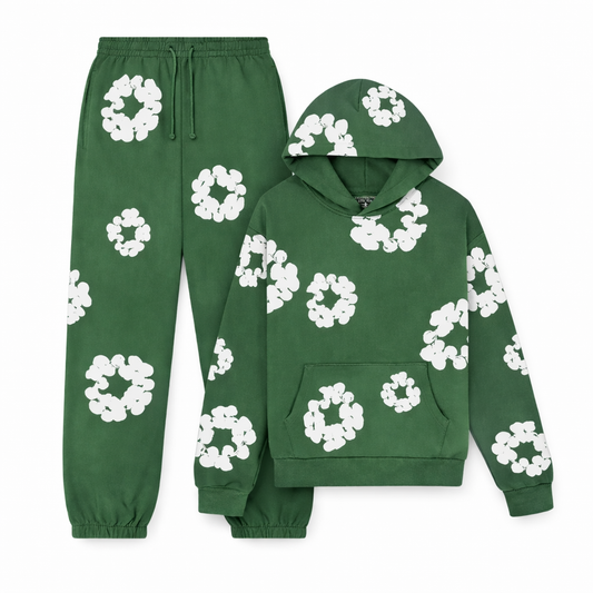 Green Floral Set