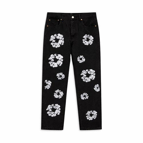 Floral Print Jeans