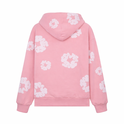 Floral Hoodie Pink