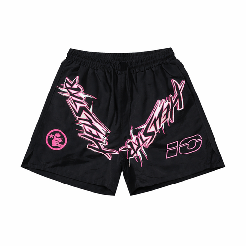 Hellstar Waxed Nylon Athletic Shorts